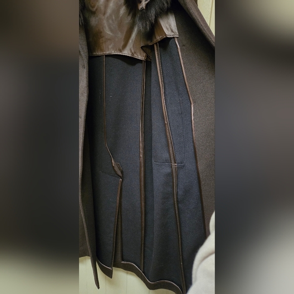 C* - Jaeger Wool & Angora long fur coat - Picture 9 of 13